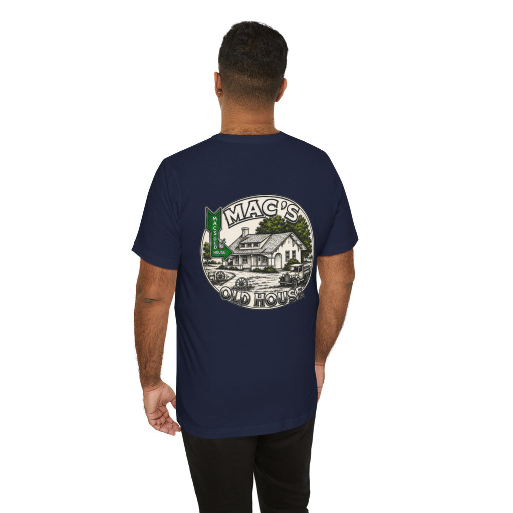 Mac's Old House Tee — Vintage Country House Graphic T-Shirt