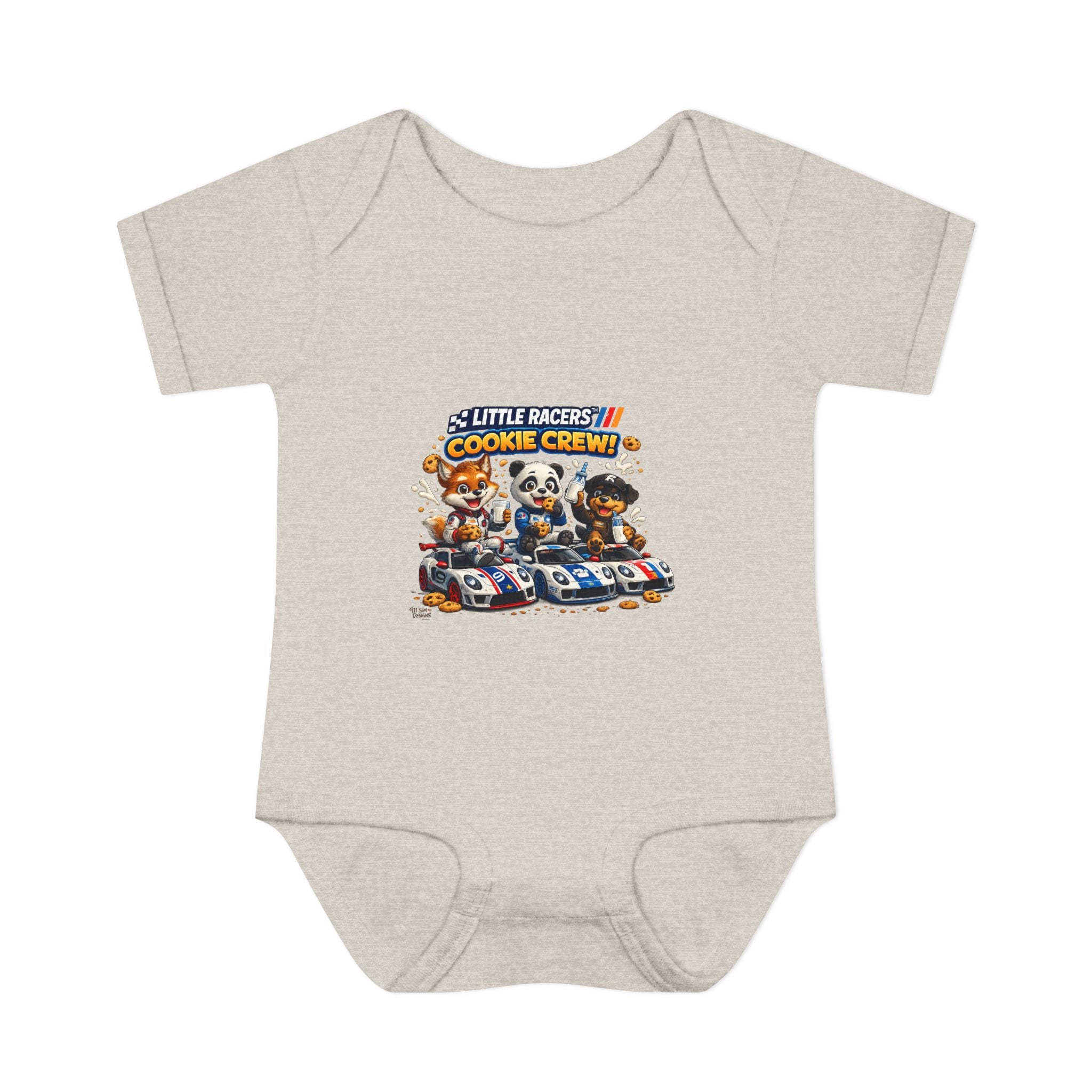 Limited Release: Little Racers Cookie Crew! Infant Racing Crew Bodysuit