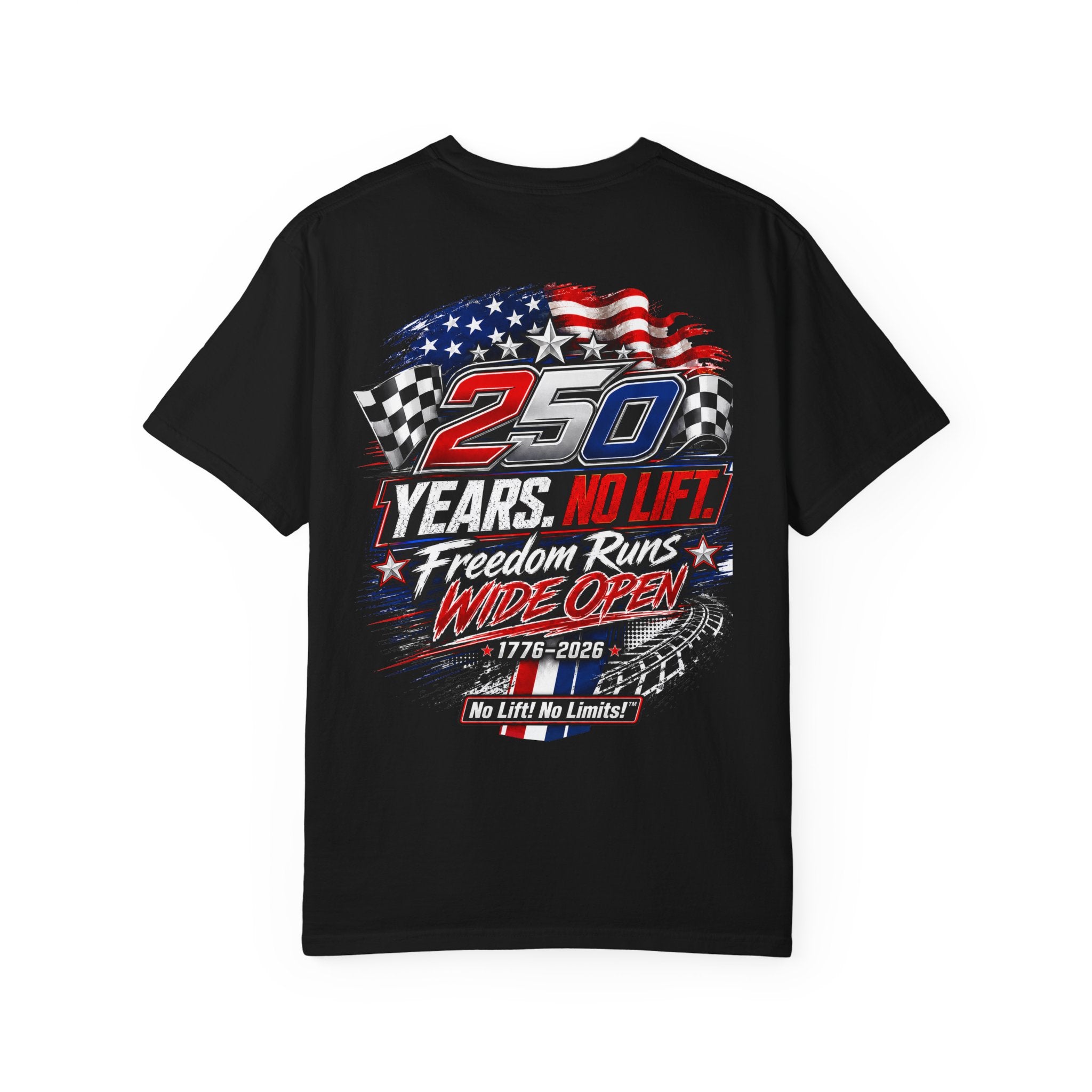 Patriotic '250 Years No Lift, No Limits' T-Shirt