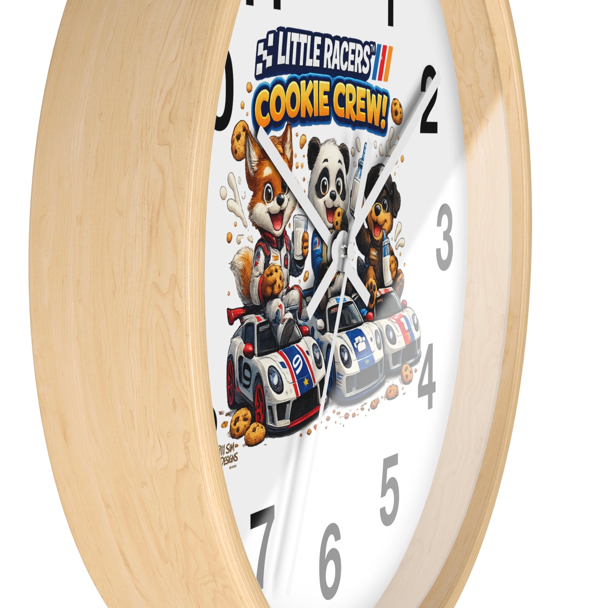 Little Racers™ Cookie Crew Learn-to-Tell-Time Wall Clock