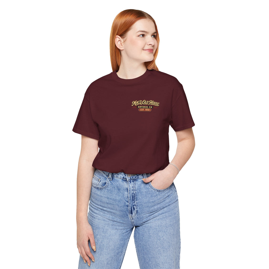 Mac's Old House Tee — Vintage Country House Graphic T-Shirt