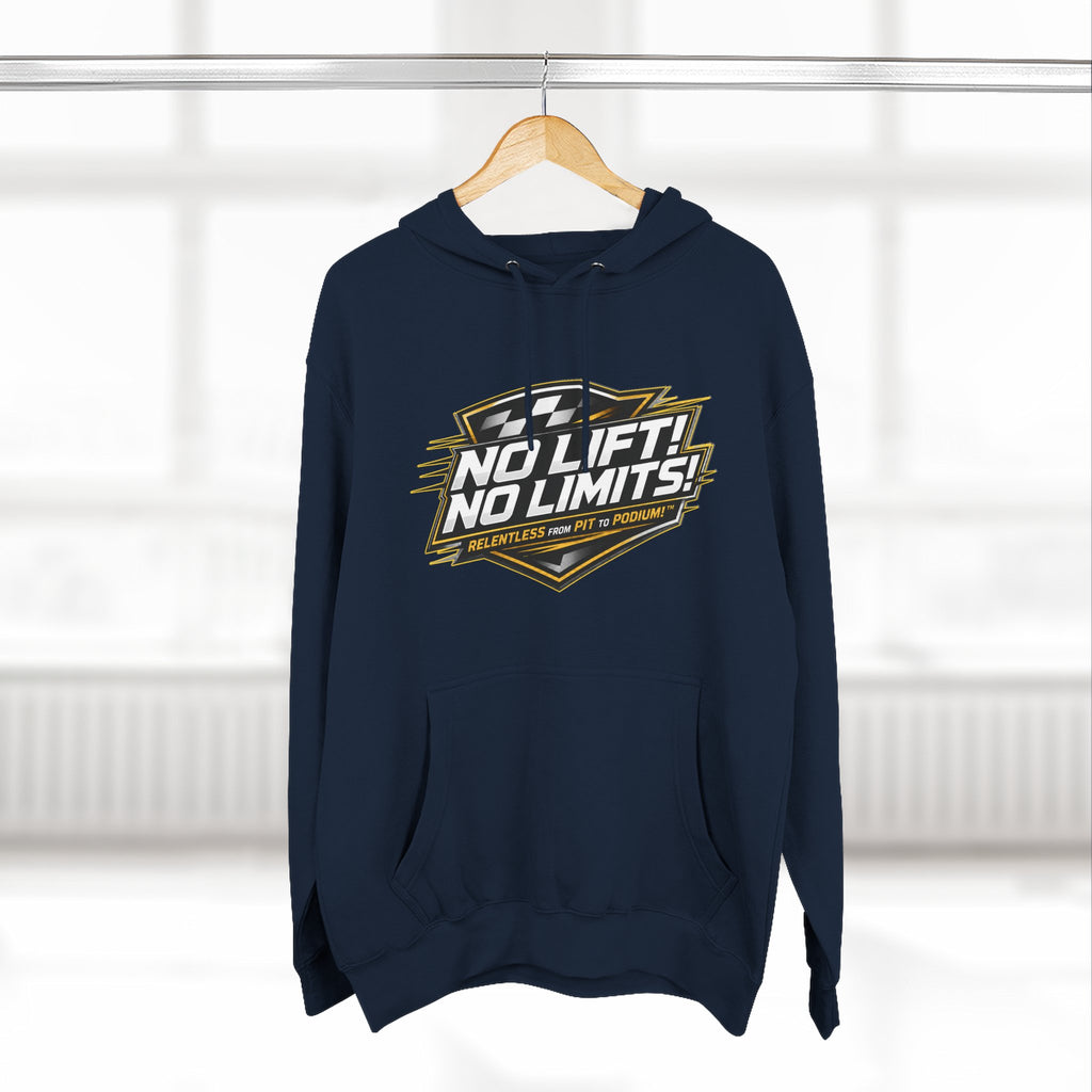No Lift! No Limits! Relentless Hoodie — Motivational Gym Pullover