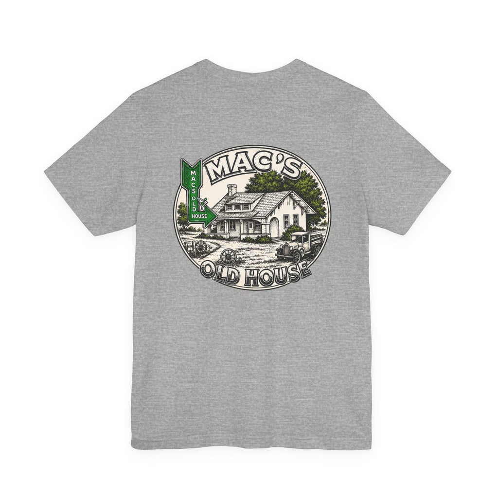 Mac's Old House Tee — Vintage Country House Graphic T-Shirt