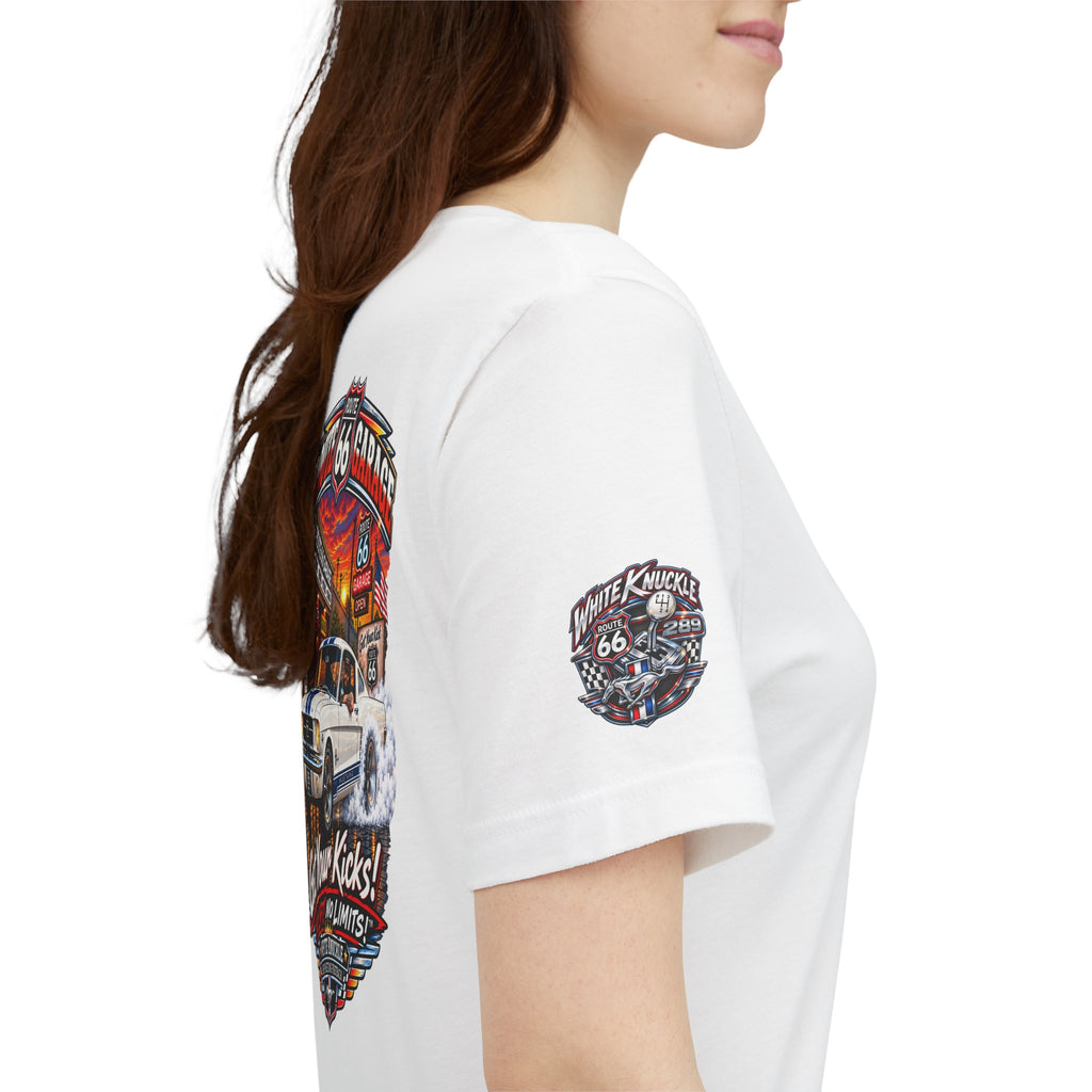 Route 66 Garage — White Knuckle ’65 Tee