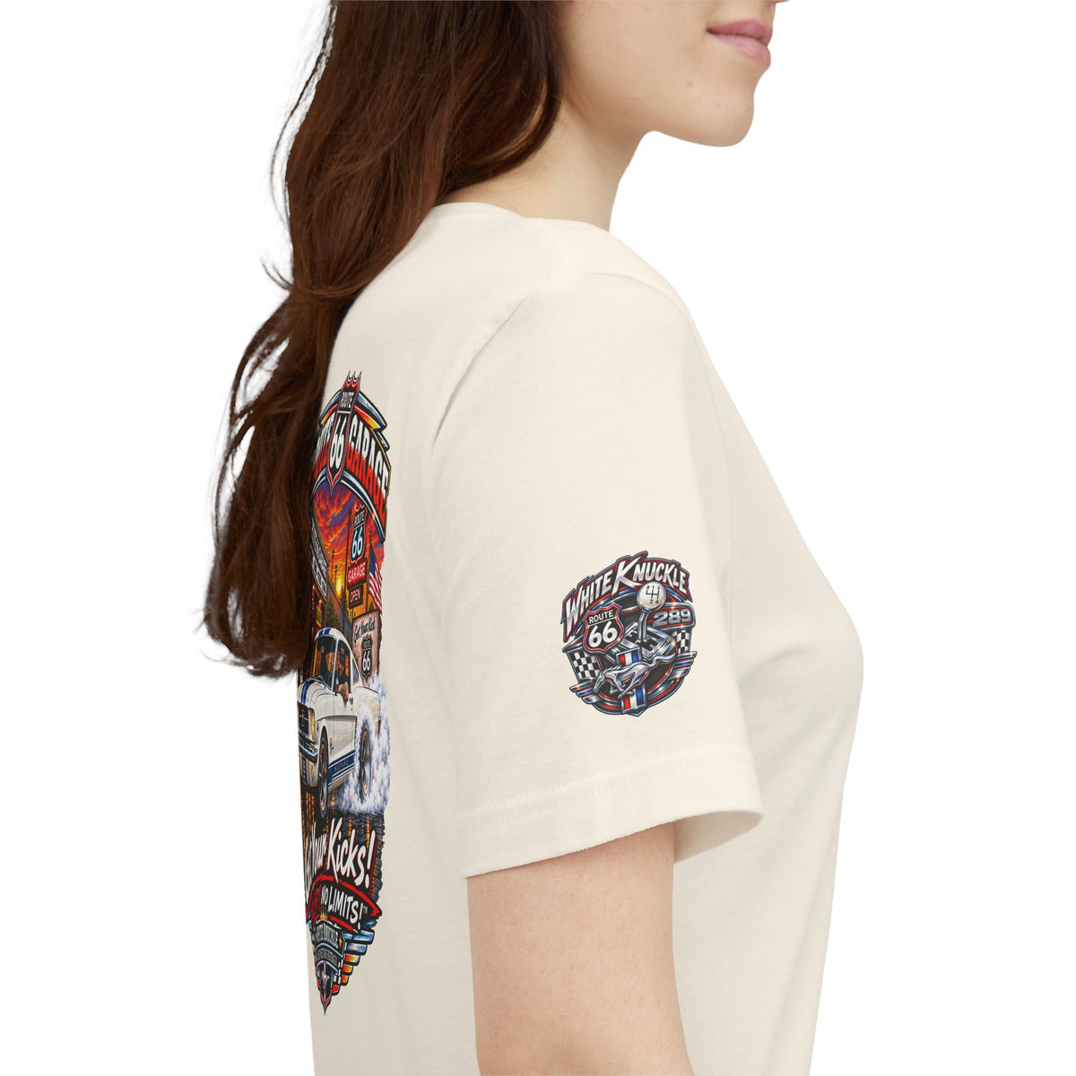 Route 66 Garage — White Knuckle ’65 Tee