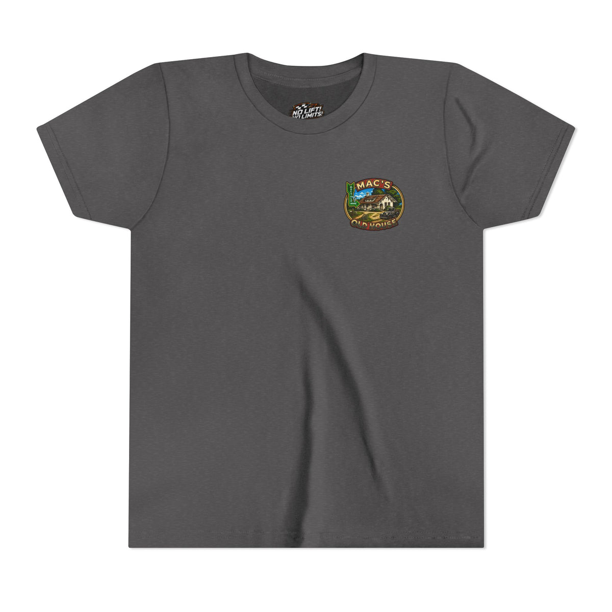 Youth Tee — "Mac's Minestrone" Retro Soup Logo