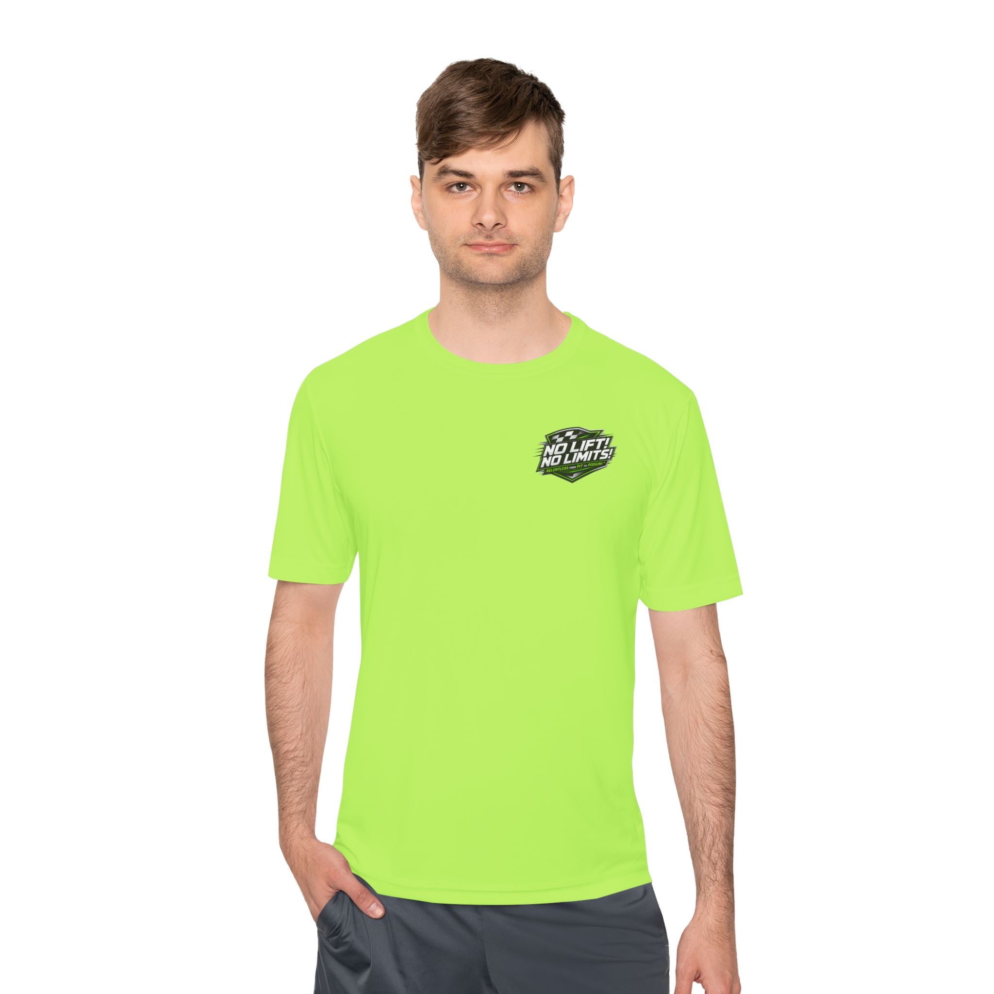No Lift! No Limits!™ Relentless Green Back Print Tee