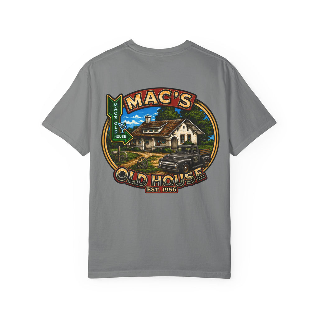 Mac's Old House Vintage T-Shirt — Retro Roadside Diner Graphic Tee