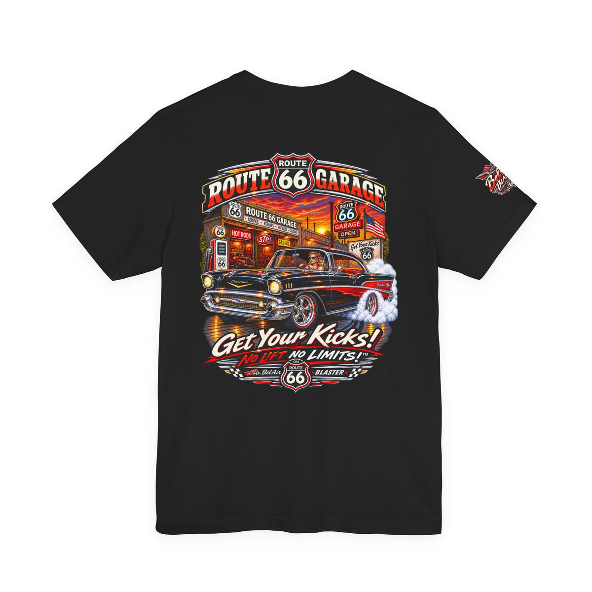 1957 Chevy Bel Air T-Shirt – Classic Car Graphic Tee | Route 66 Garage