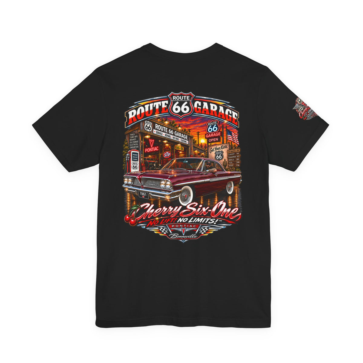 Cherry Six-One | 1961 Pontiac Bonneville Route 66 Garage Tee