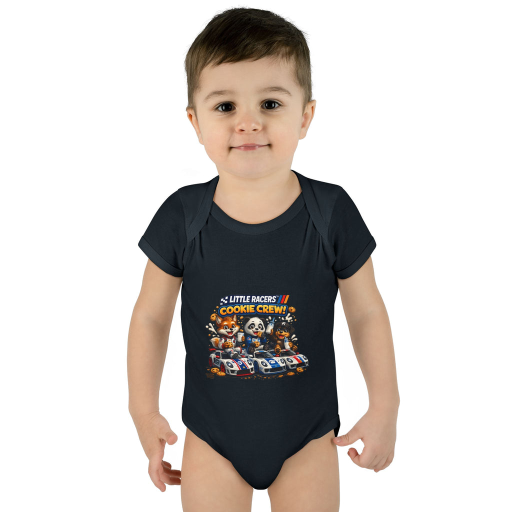 Limited Release: Little Racers Cookie Crew! Infant Racing Crew Bodysuit