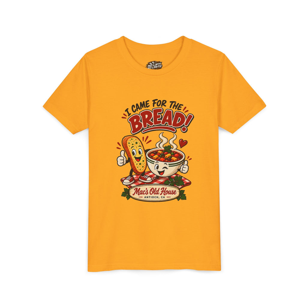 Youth Tee - "I Came for the Bread" Soup & Bread Kids T-Shirt