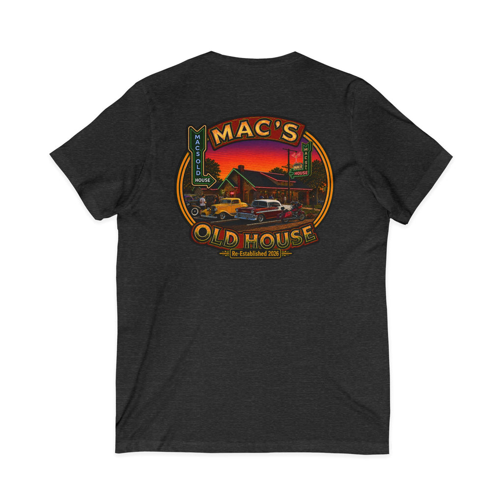 Mac’s Old House Re-Established 2026  V-Neck Tee