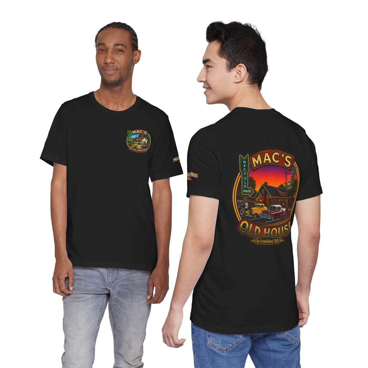 Mac's Old House Retro Diner Graphic Tee