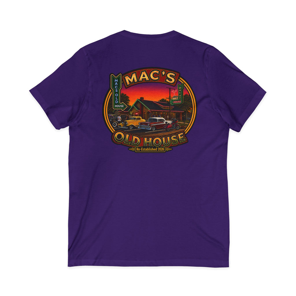 Mac’s Old House Re-Established 2026  V-Neck Tee