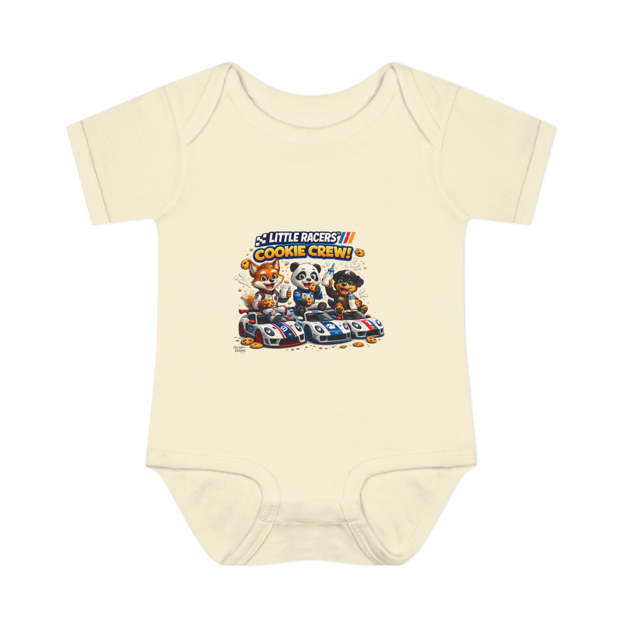 Limited Release: Little Racers Cookie Crew! Infant Racing Crew Bodysuit