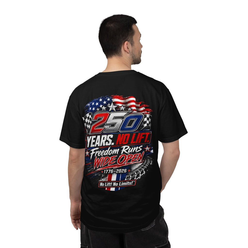 Patriotic '250 Years No Lift, No Limits' T-Shirt