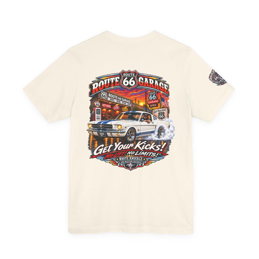Route 66 Garage — White Knuckle ’65 Tee
