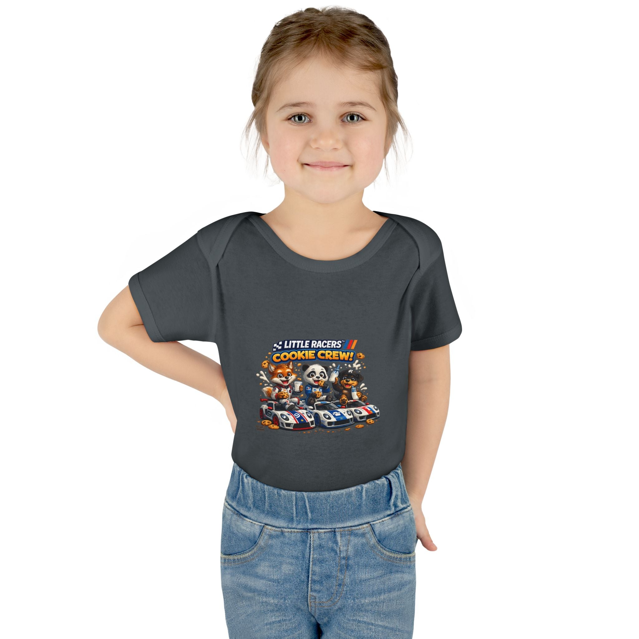 Limited Release: Little Racers Cookie Crew! Infant Racing Crew Bodysuit