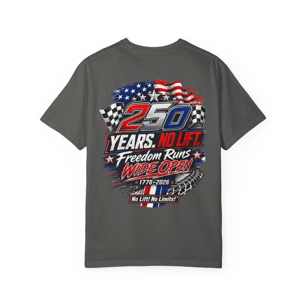 Patriotic '250 Years No Lift, No Limits' T-Shirt