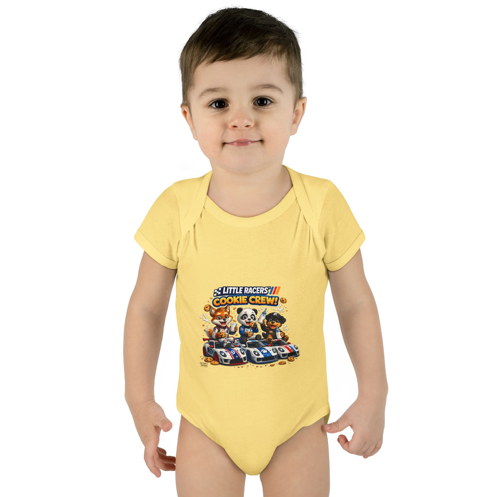 Limited Release: Little Racers Cookie Crew! Infant Racing Crew Bodysuit