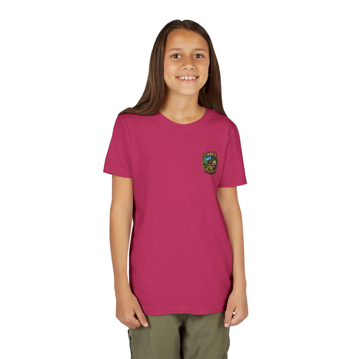 Youth Tee — "Mac's Minestrone" Retro Soup Logo