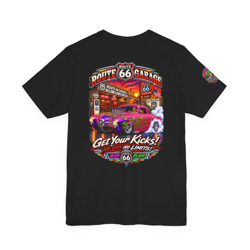 Studebaker T-Shirt – Neon Flash Classic Car Graphic Tee | Route 66 Garage
