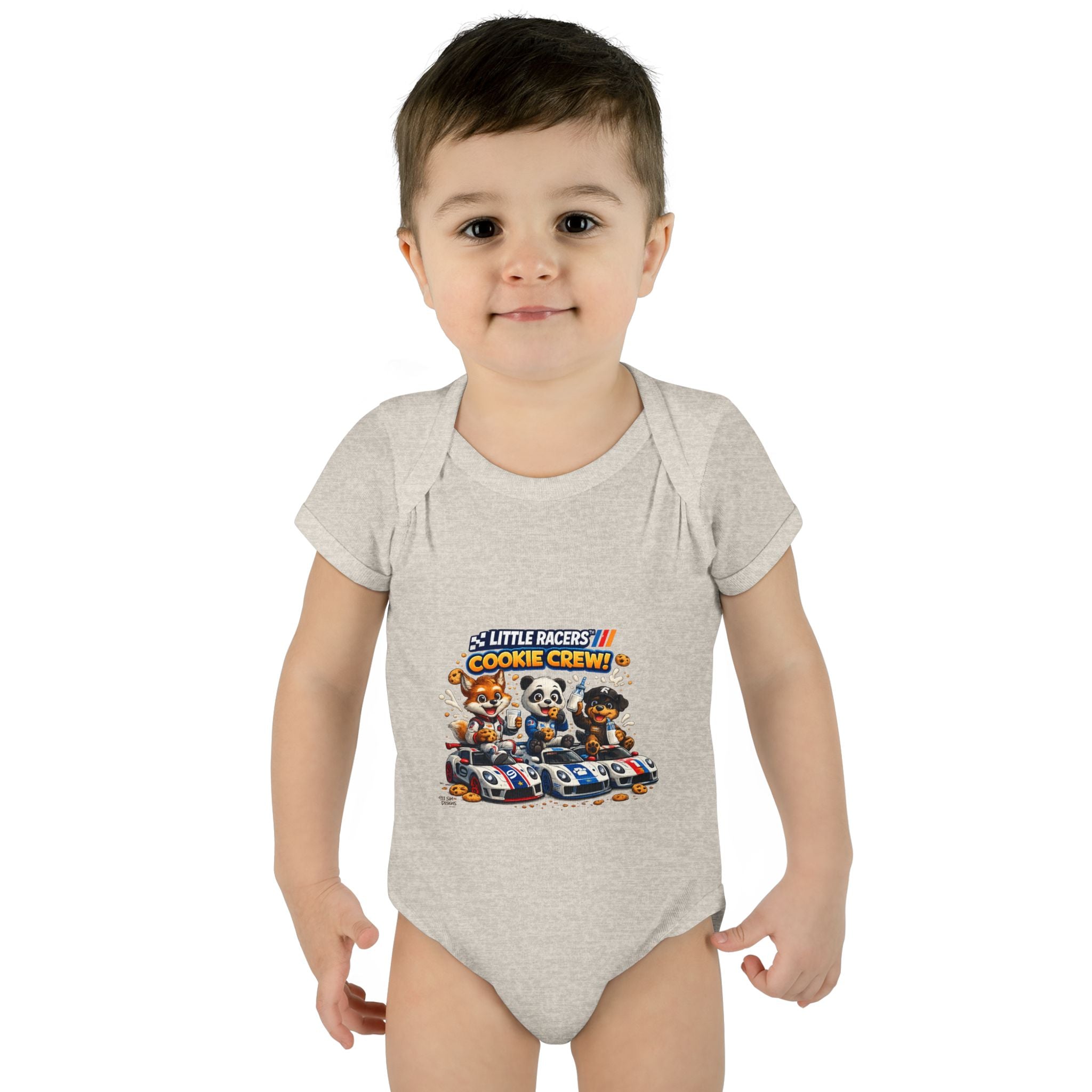 Limited Release: Little Racers Cookie Crew! Infant Racing Crew Bodysuit