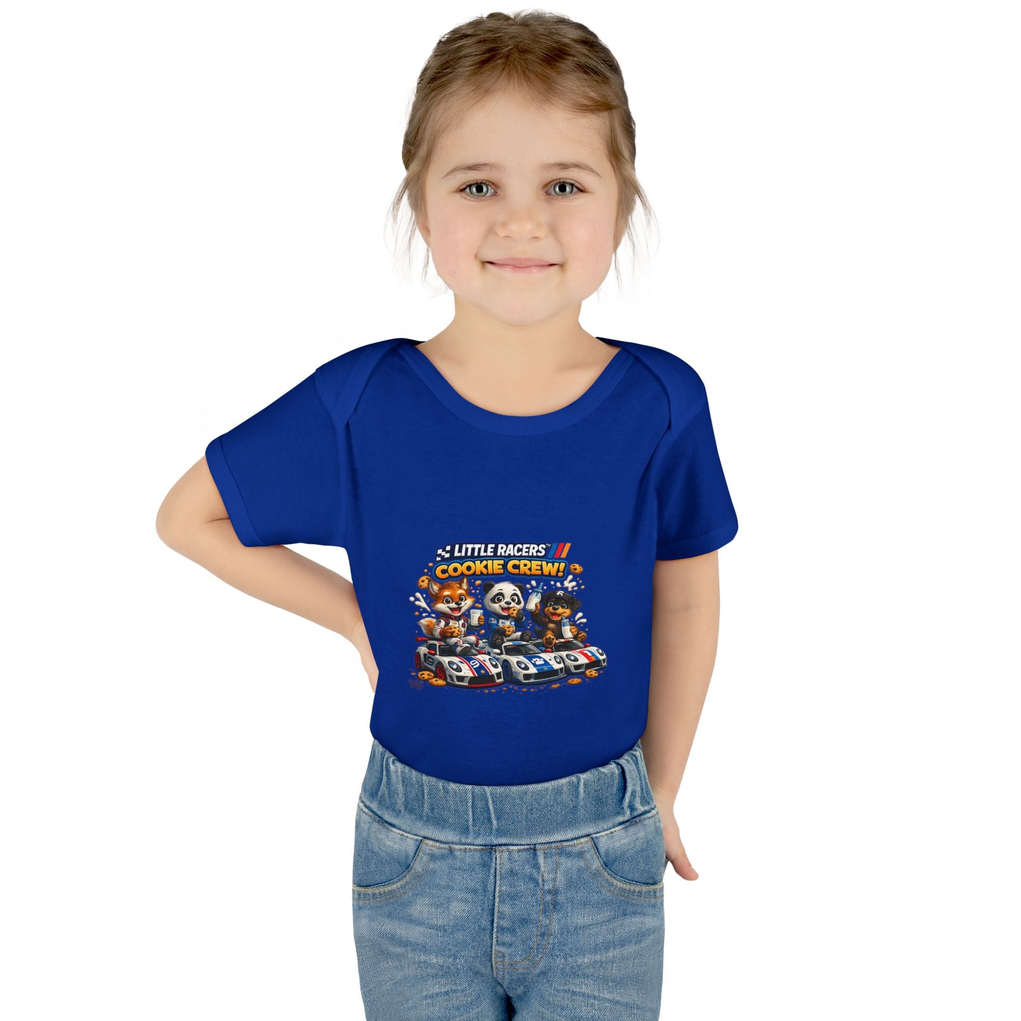 Limited Release: Little Racers Cookie Crew! Infant Racing Crew Bodysuit