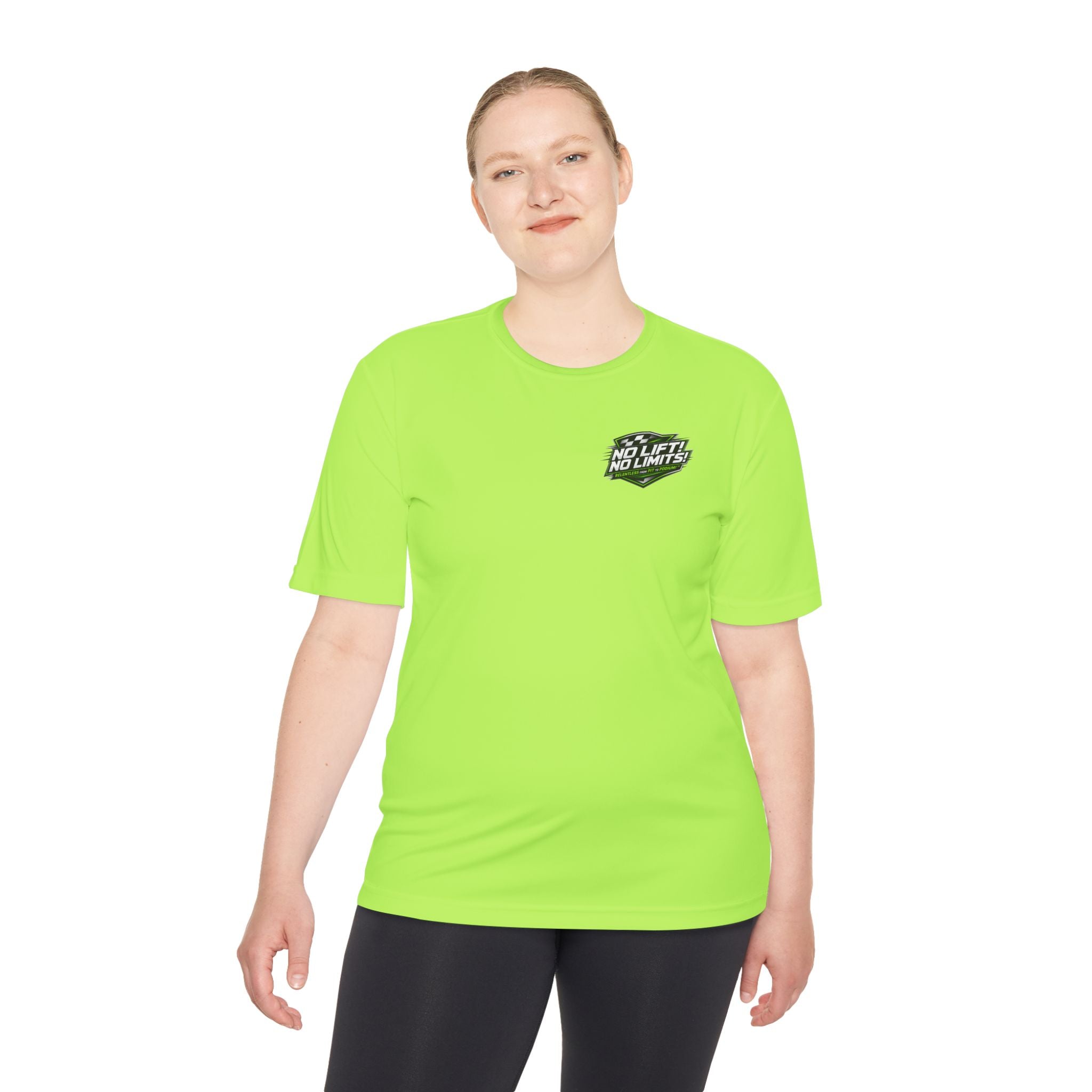 No Lift! No Limits!™ Relentless Green Back Print Tee