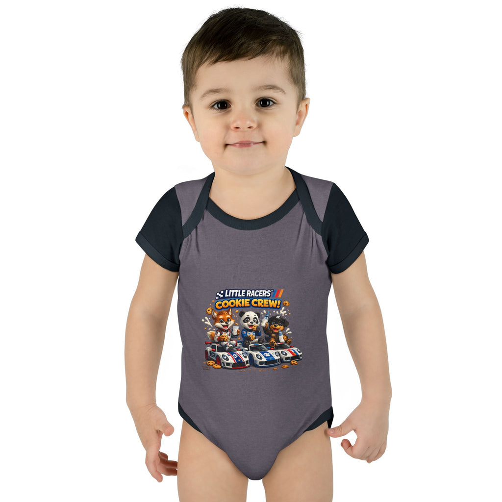 Limited Release: Little Racers Cookie Crew! Infant Racing Crew Bodysuit