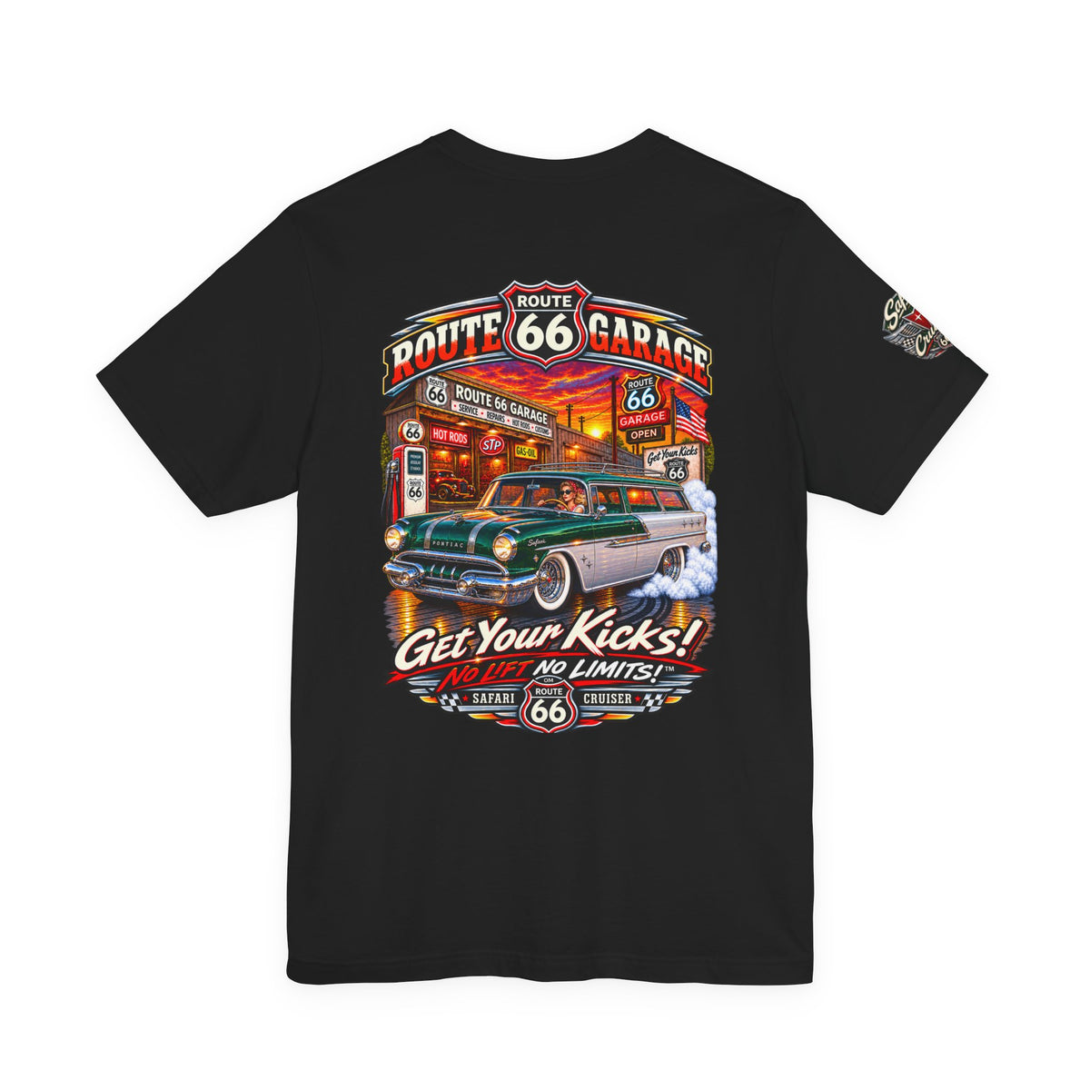 Route 66 Garage – Safari Cruiser Tee | No Lift! No Limits!™