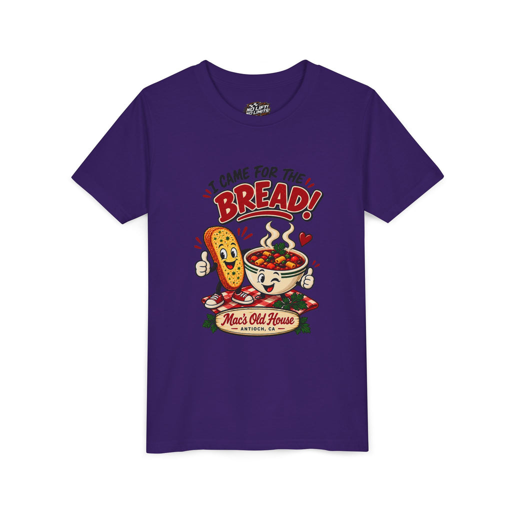 Youth Tee - "I Came for the Bread" Soup & Bread Kids T-Shirt