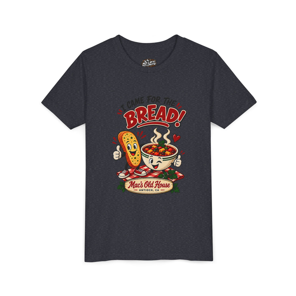 Youth Tee - "I Came for the Bread" Soup & Bread Kids T-Shirt