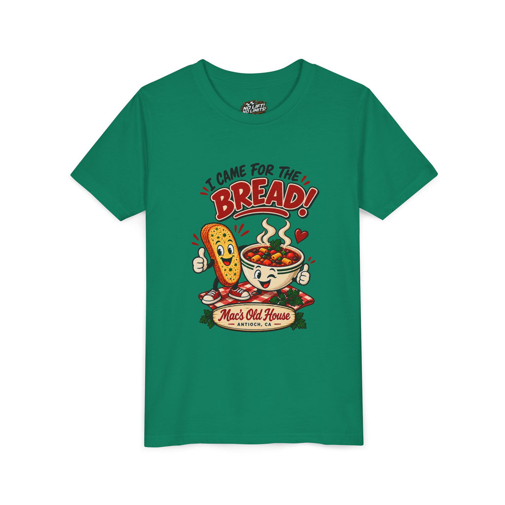 Youth Tee - "I Came for the Bread" Soup & Bread Kids T-Shirt