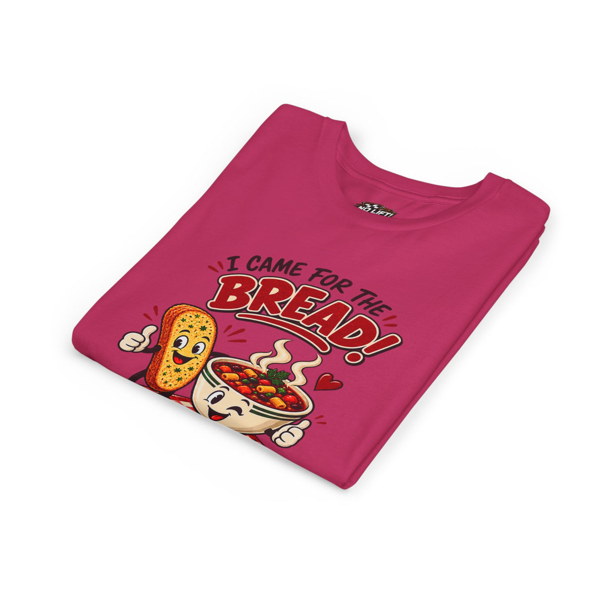 Youth Tee - "I Came for the Bread" Soup & Bread Kids T-Shirt