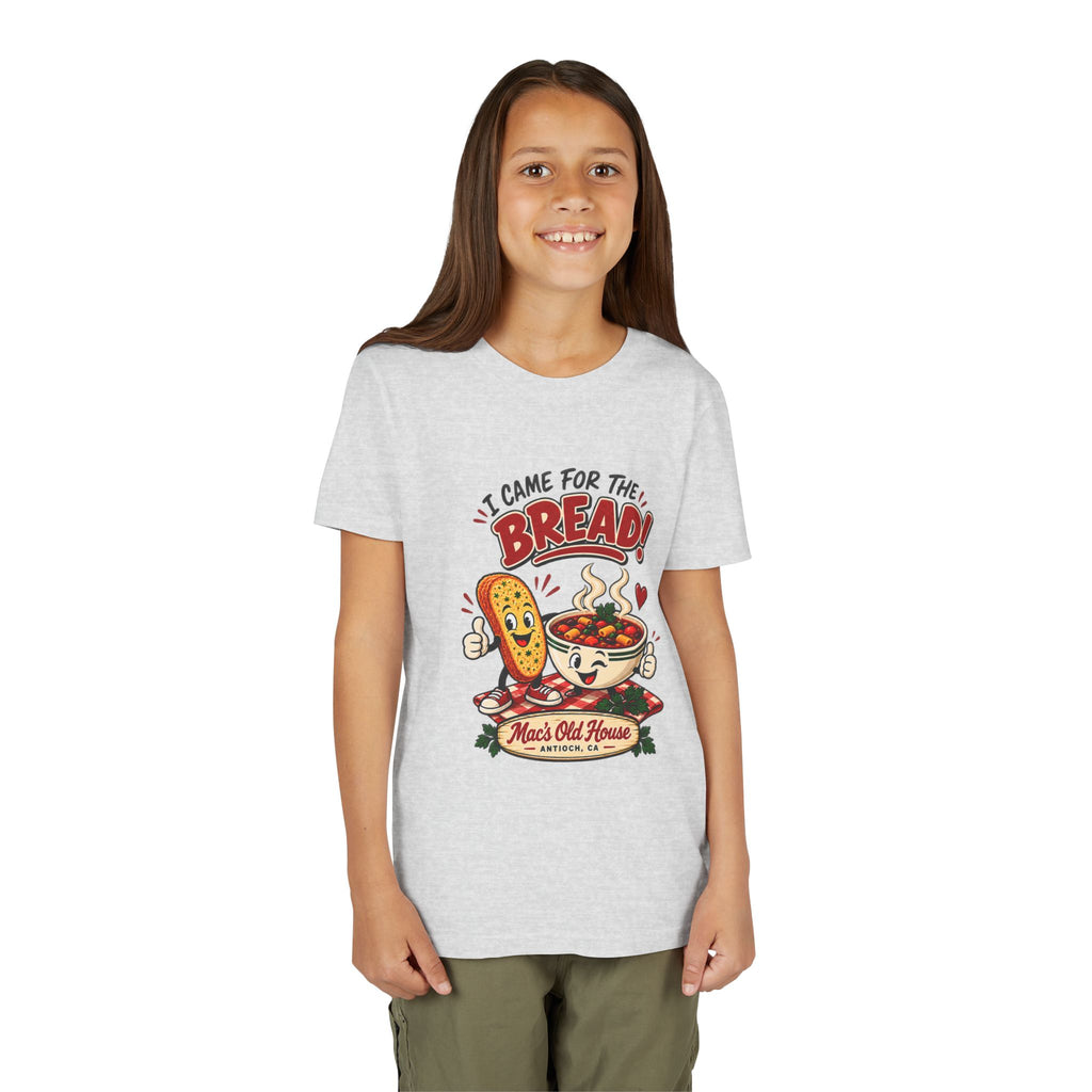 Youth Tee - "I Came for the Bread" Soup & Bread Kids T-Shirt