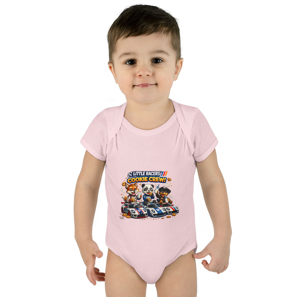 Limited Release: Little Racers Cookie Crew! Infant Racing Crew Bodysuit