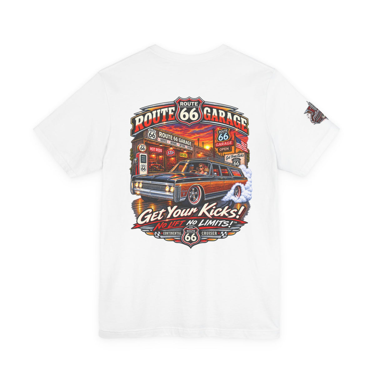 Woodgrain Station Wagon T-Shirt – Vintage Cruiser Graphic Tee | Route 66 Garage