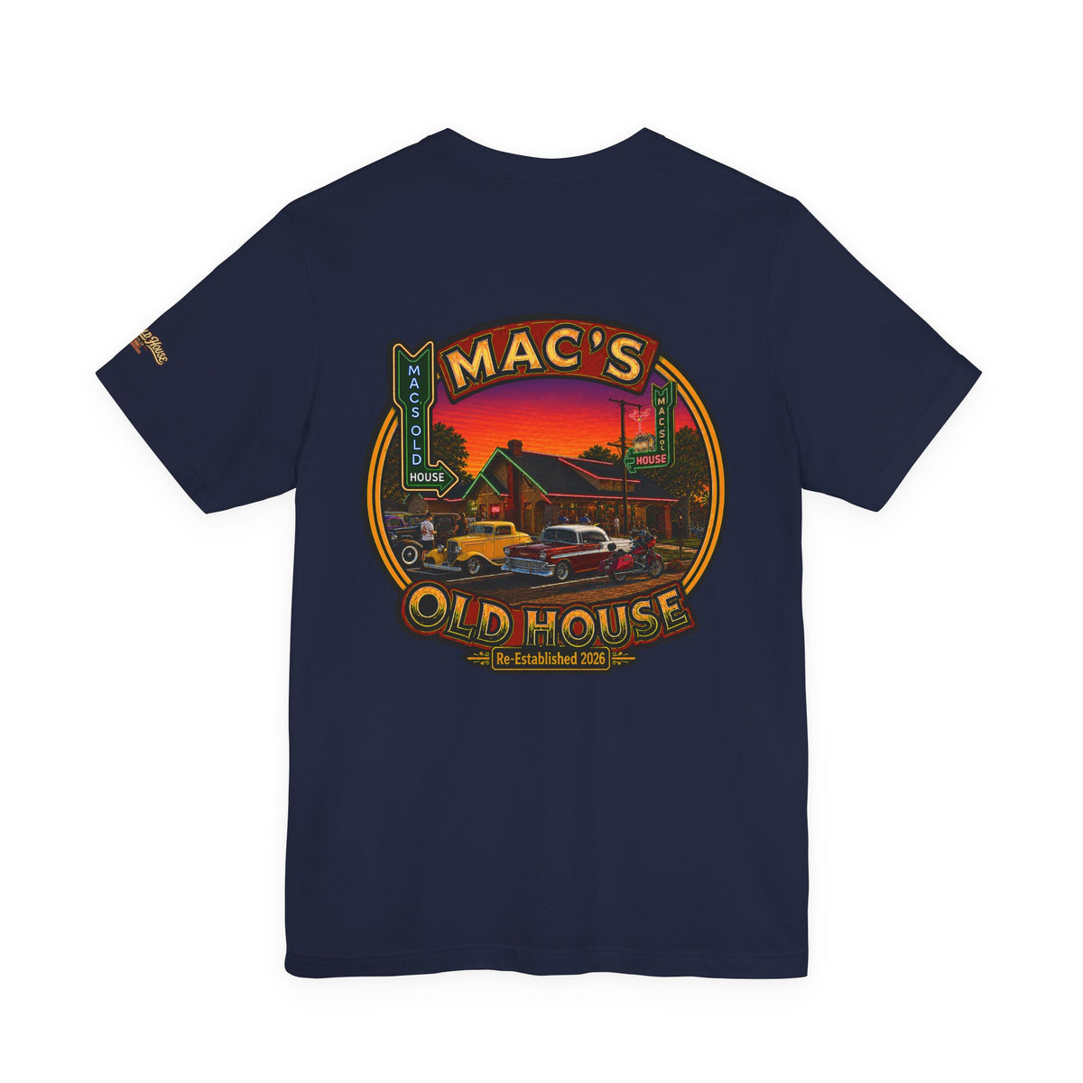 Mac's Old House Retro Diner Graphic Tee
