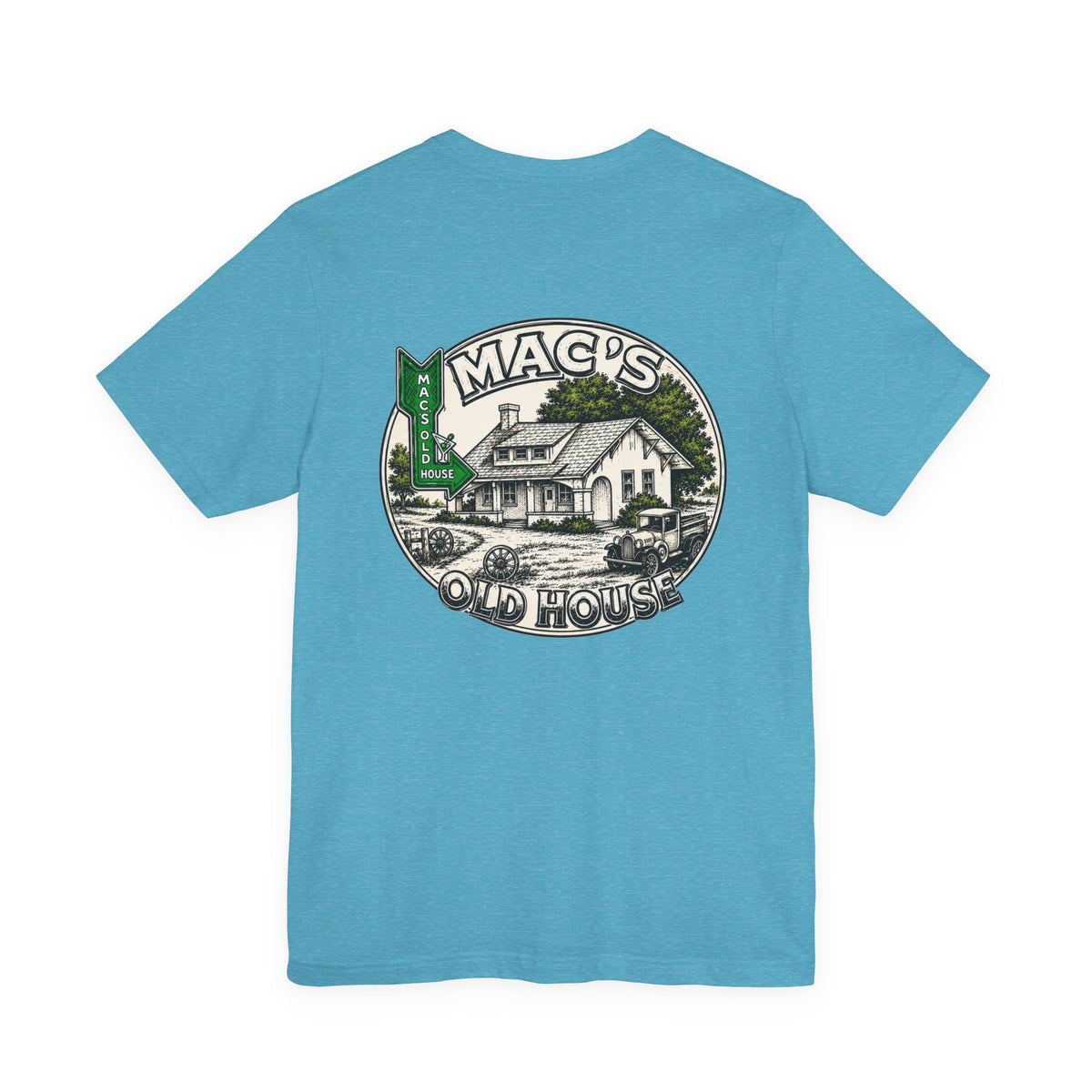 Mac's Old House Tee — Vintage Country House Graphic T-Shirt