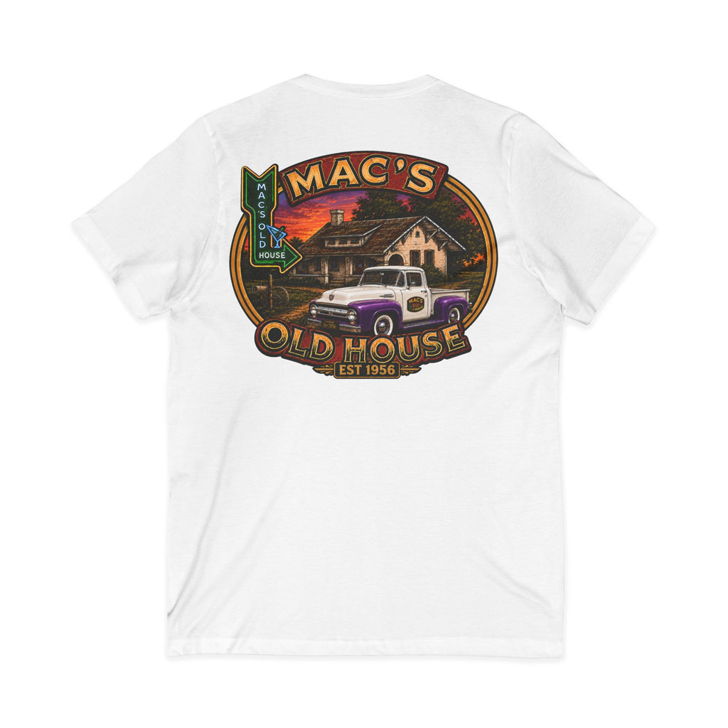 Mac’s Old House Vintage Truck V-Neck Tee