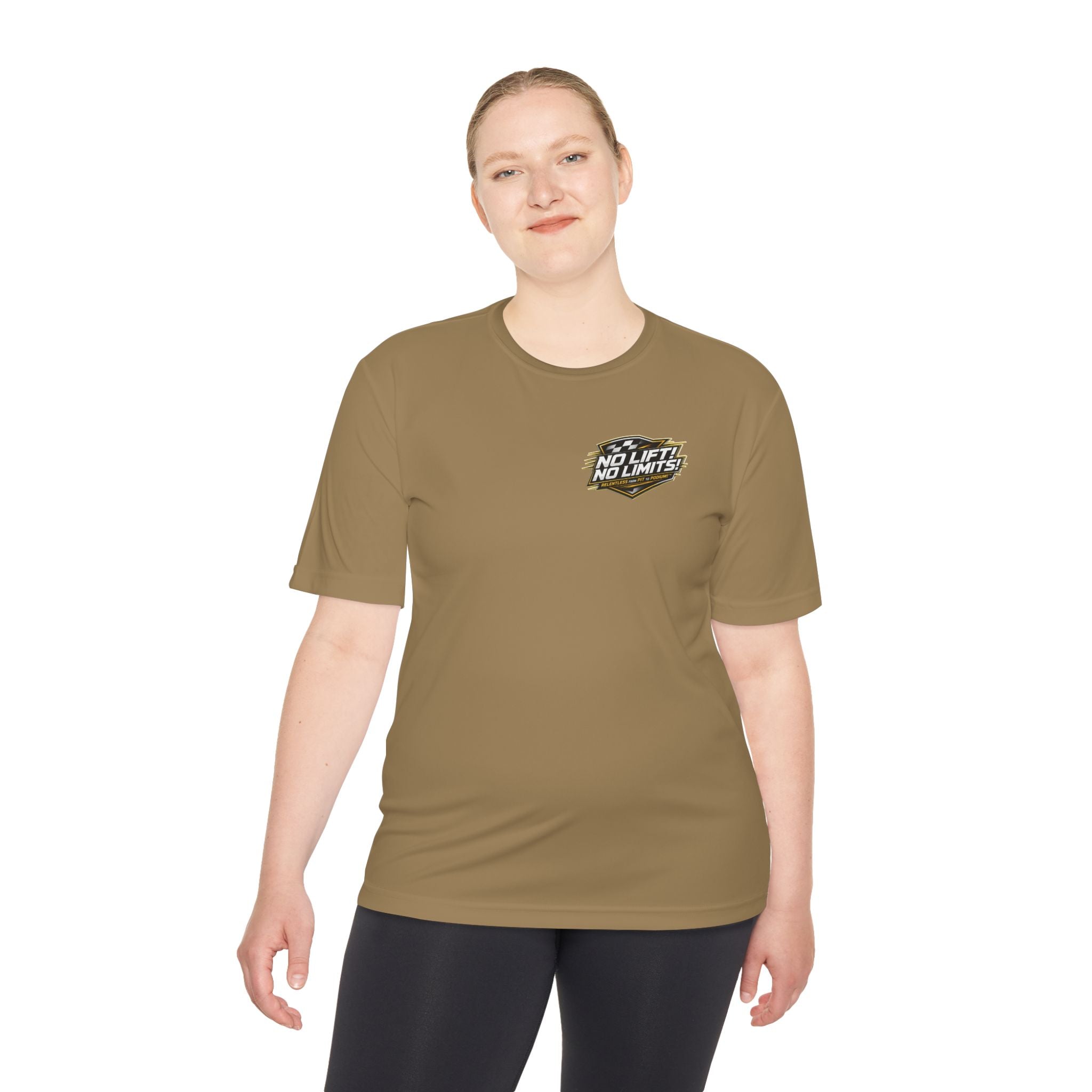 No Lift! No Limits!™ Relentless Gold Motorsport Tee