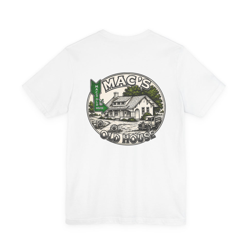 Mac's Old House Tee — Vintage Country House Graphic T-Shirt