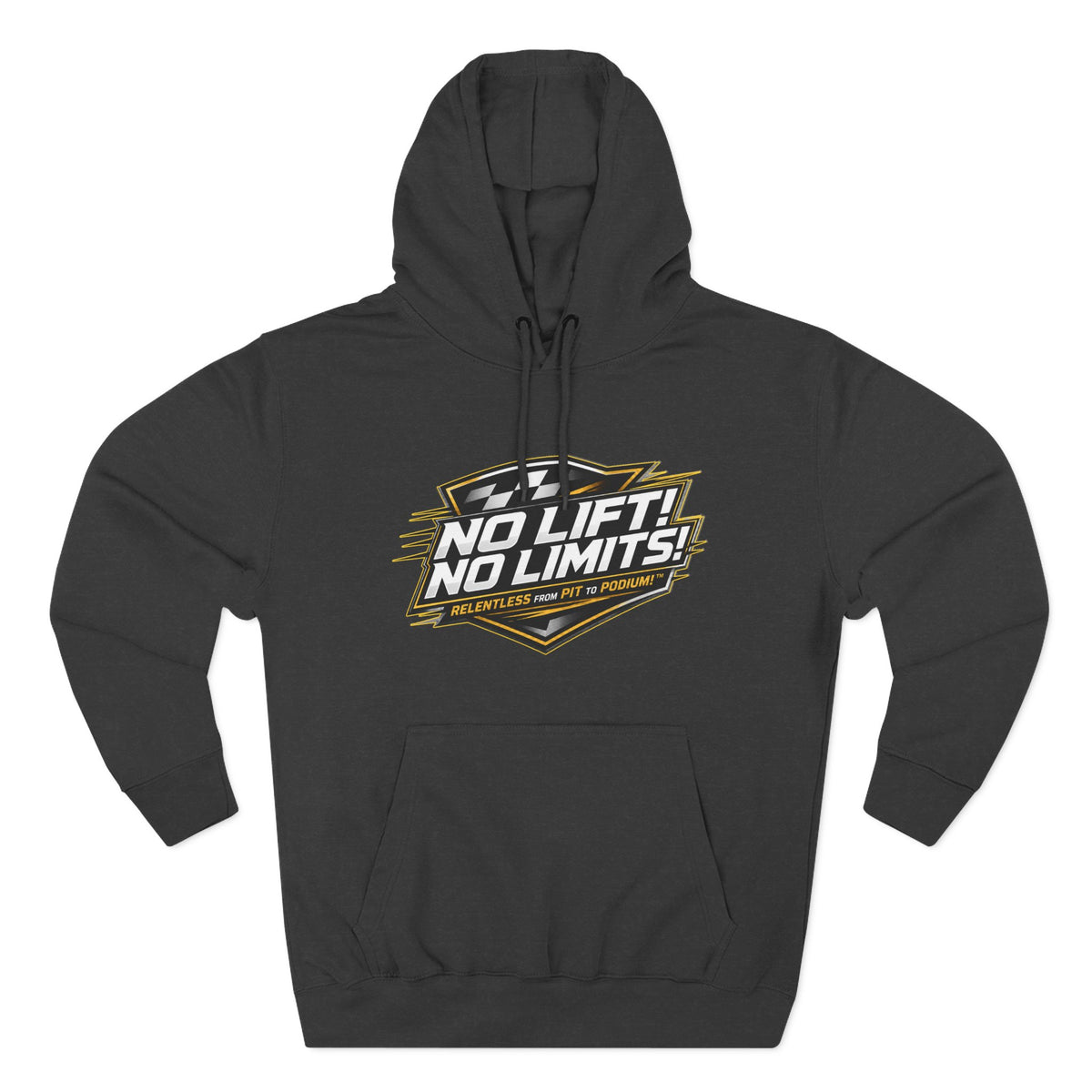 No Lift! No Limits! Relentless Hoodie — Motivational Gym Pullover