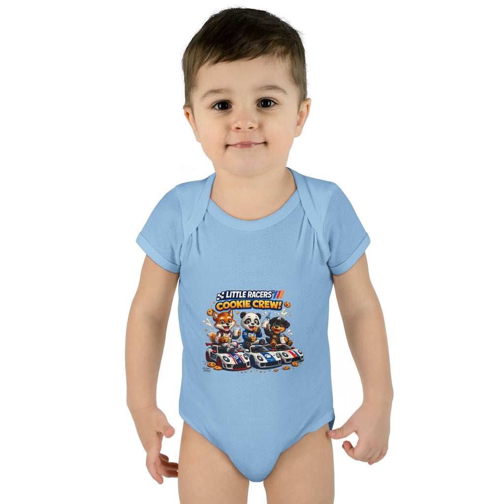 Limited Release: Little Racers Cookie Crew! Infant Racing Crew Bodysuit