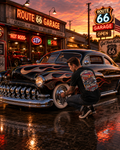 Lead Sled T-Shirt – Custom Cruiser Hot Rod Graphic Tee | Route 66 Garage
