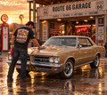 Pontiac GTO T-Shirt – Golden Goat Muscle Car Tee | Route 66 Garage
