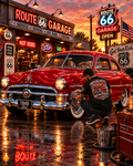 Route 66 Garage – Cherry Bomb ’49 Ford Tee