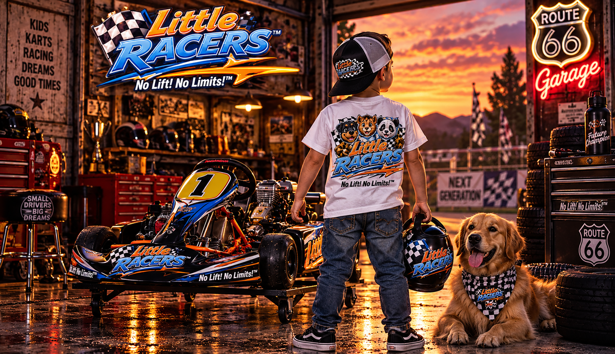 Little Racers Toddler Tee — Cute Racing Paw Patrol Style Graphic